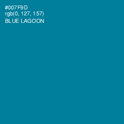 #007F9D - Blue Lagoon Color Image